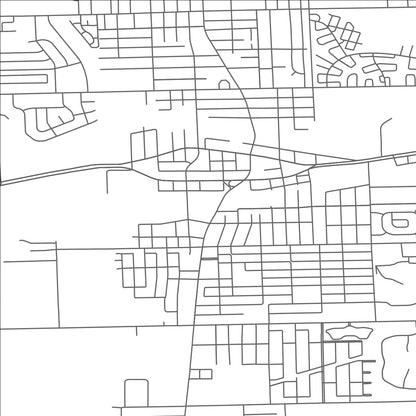 ROAD MAP OF WAYNE, MICHIGAN BY MAPBAKES