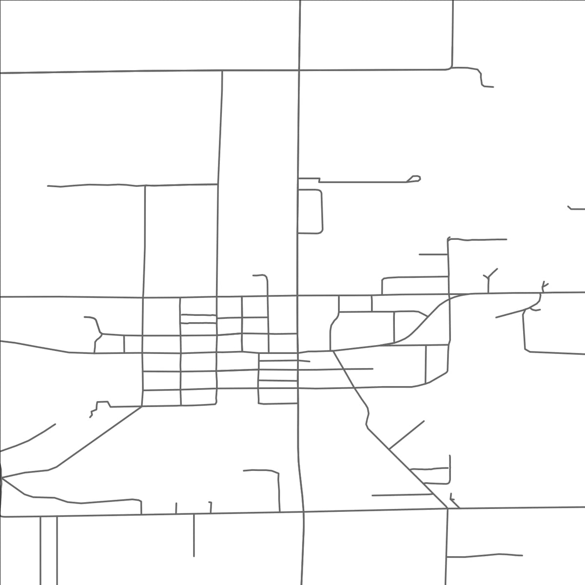 ROAD MAP OF WHITE CLOUD, MICHIGAN BY MAPBAKES
