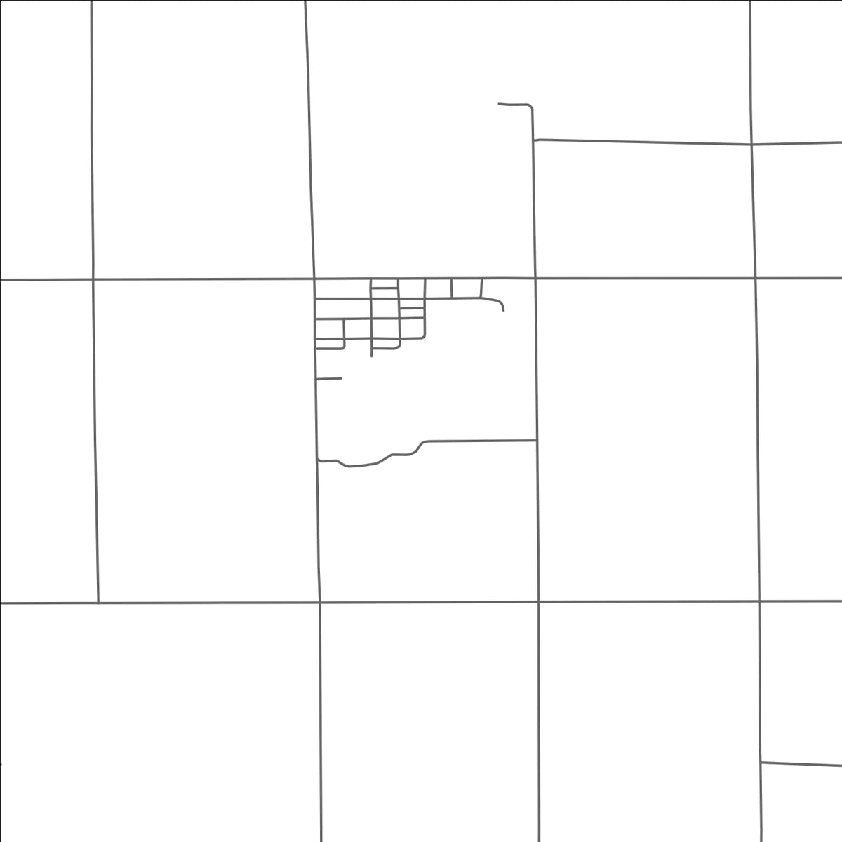 ROAD MAP OF WINN, MICHIGAN BY MAPBAKES