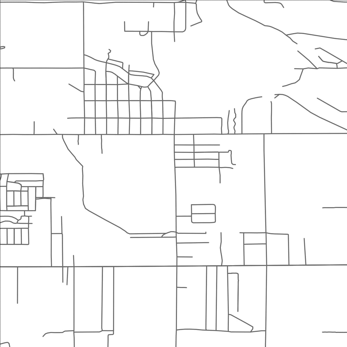 ROAD MAP OF WOLF LAKE, MICHIGAN BY MAPBAKES