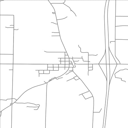 ROAD MAP OF WOLVERINE, MICHIGAN BY MAPBAKES
