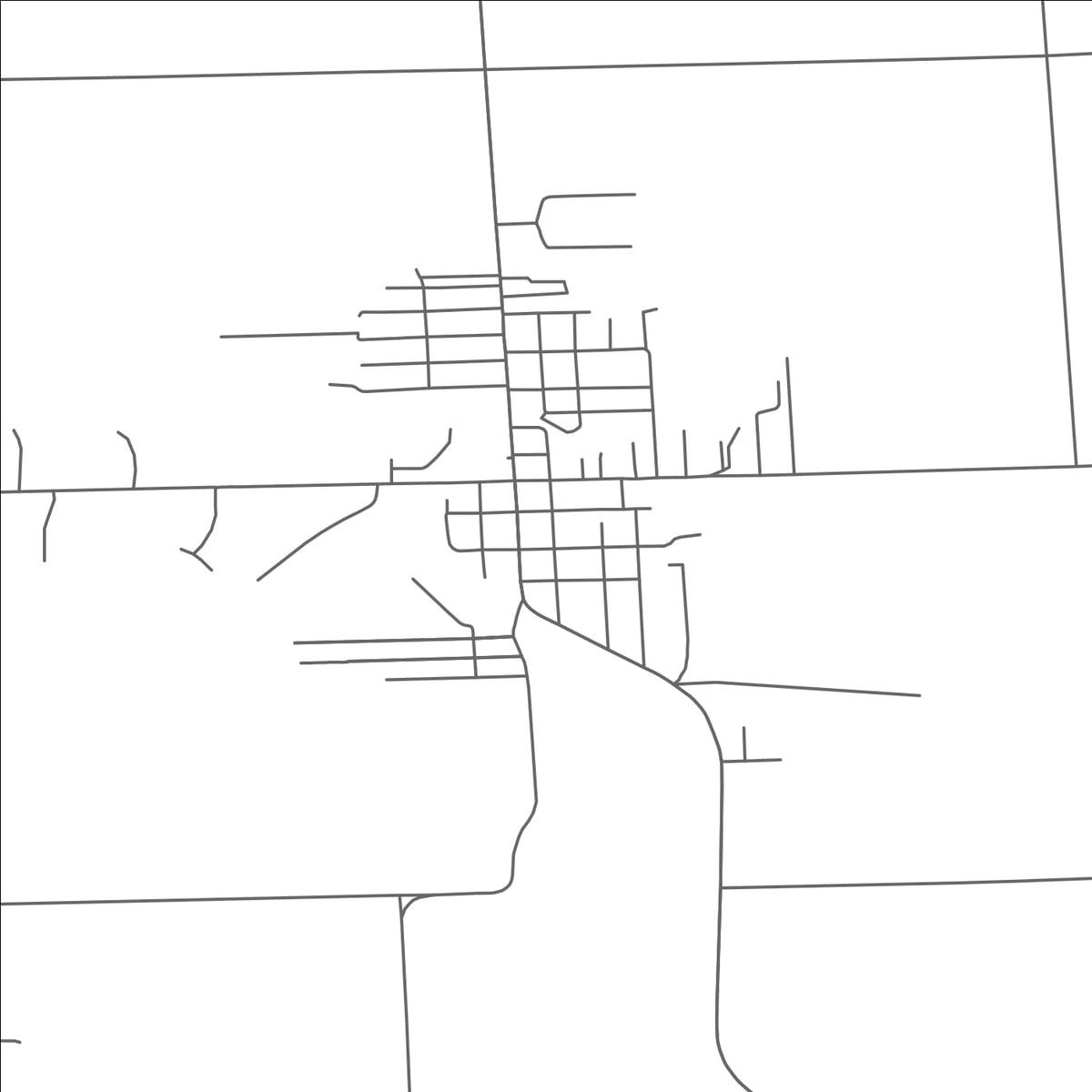 ROAD MAP OF YALE, MICHIGAN BY MAPBAKES