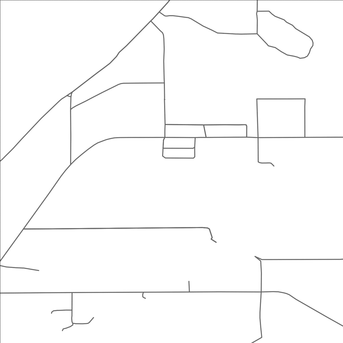 ROAD MAP OF ZEBA, MICHIGAN BY MAPBAKES