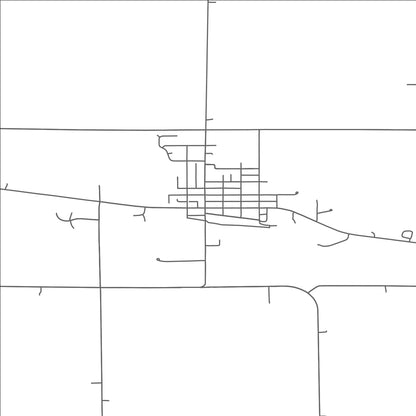 ROAD MAP OF ADAMS, MINNESOTA BY MAPBAKES