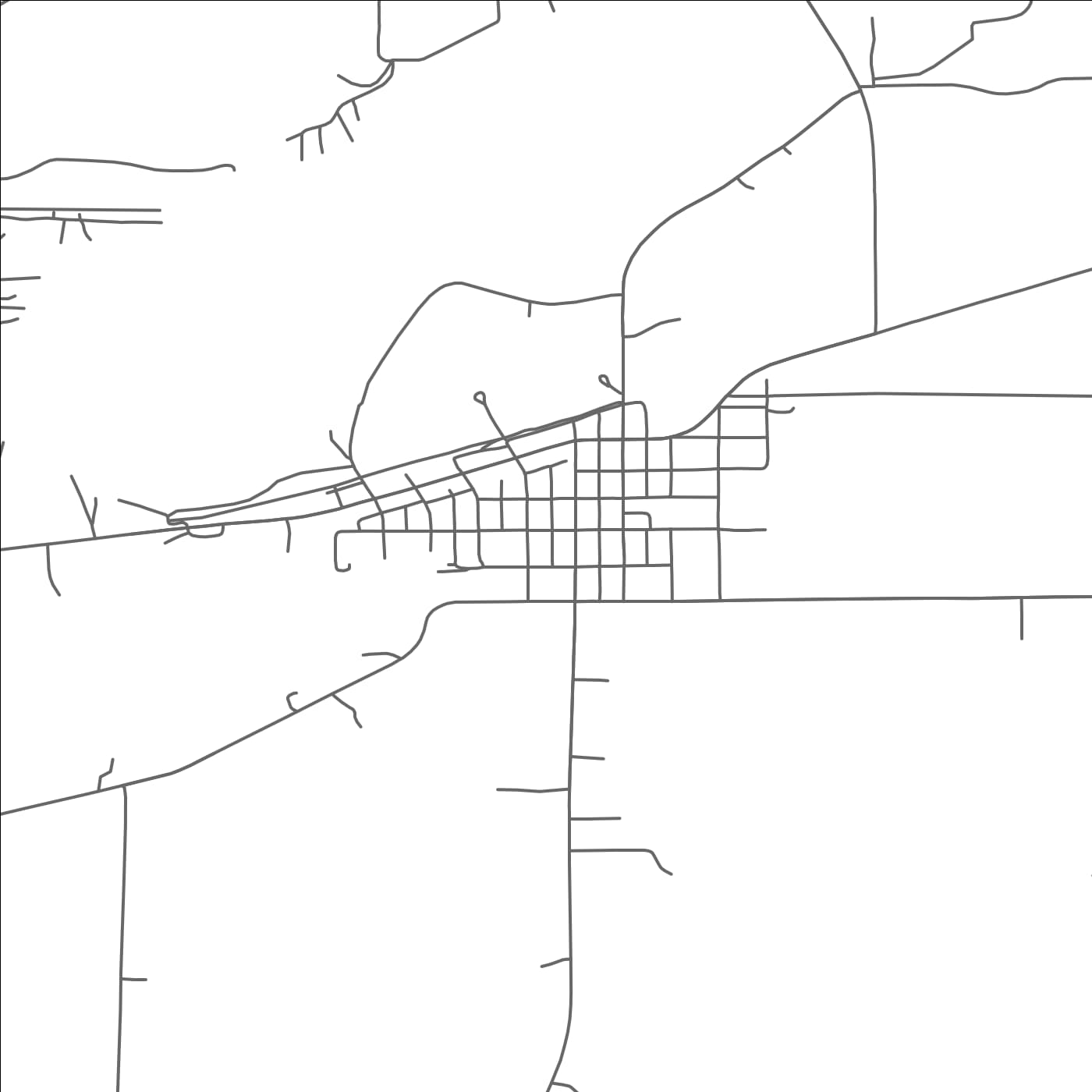 ROAD MAP OF AKELEY, MINNESOTA BY MAPBAKES