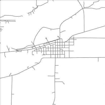 ROAD MAP OF AKELEY, MINNESOTA BY MAPBAKES