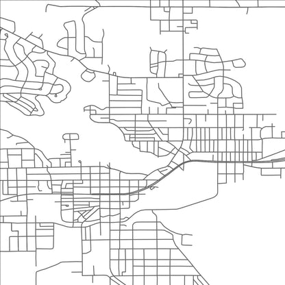 ROAD MAP OF ALBERT LEA, MINNESOTA BY MAPBAKES