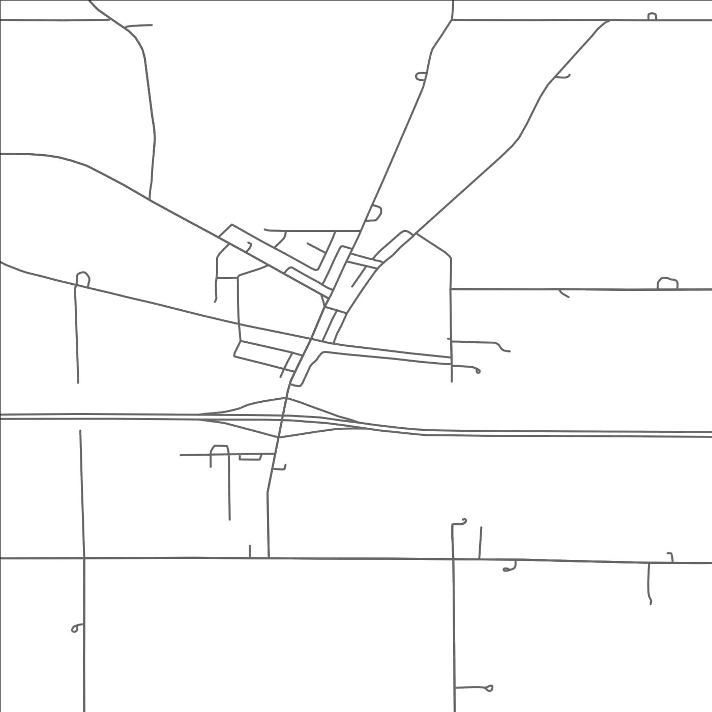 ROAD MAP OF ALDEN, MINNESOTA BY MAPBAKES