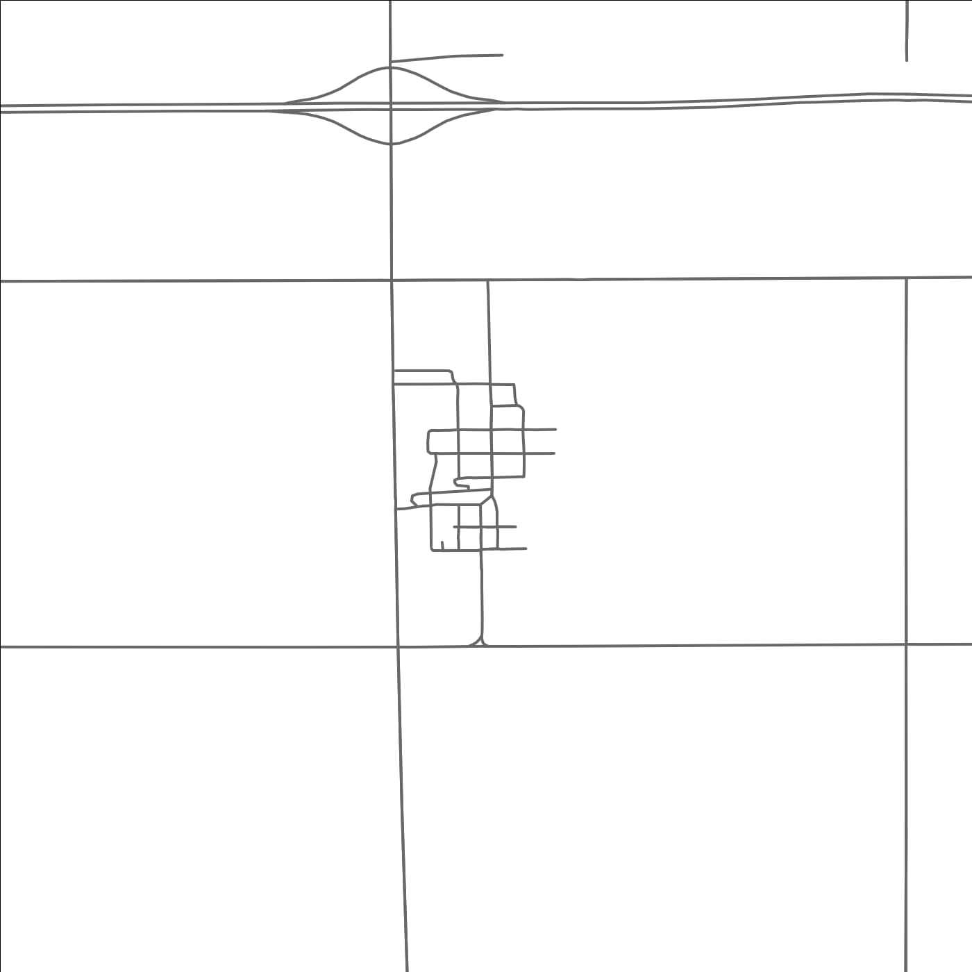 ROAD MAP OF ALPHA, MINNESOTA BY MAPBAKES