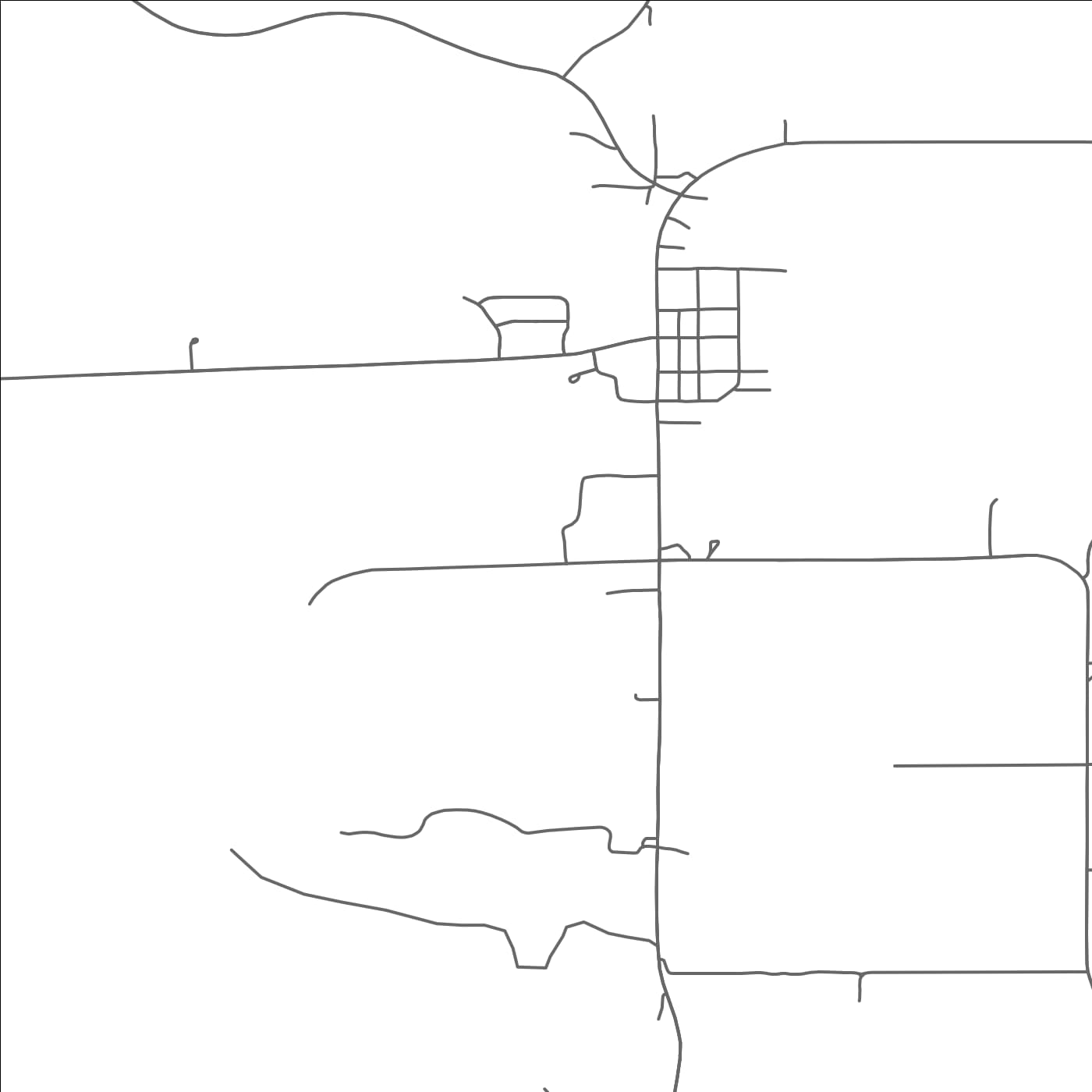 ROAD MAP OF ALTURA, MINNESOTA BY MAPBAKES