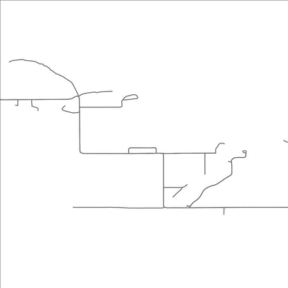 ROAD MAP OF ANGLE INLET, MINNESOTA BY MAPBAKES