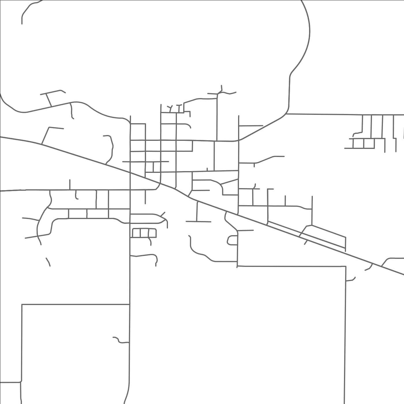 ROAD MAP OF ANNANDALE, MINNESOTA BY MAPBAKES