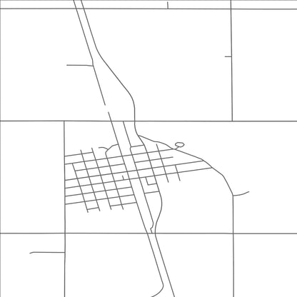 ROAD MAP OF ARGYLE, MINNESOTA BY MAPBAKES