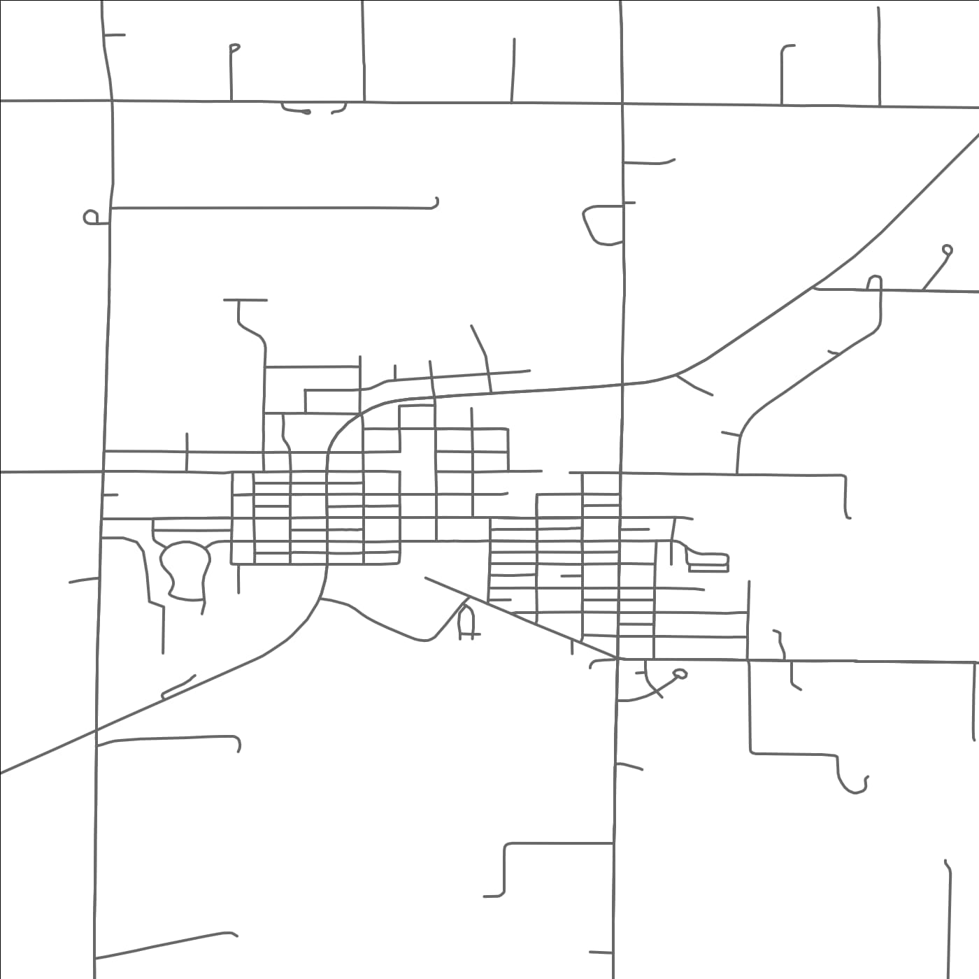 ROAD MAP OF ARLINGTON, MINNESOTA BY MAPBAKES