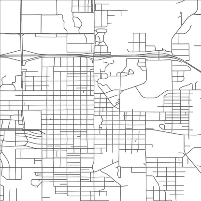 ROAD MAP OF AUSTIN, MINNESOTA BY MAPBAKES