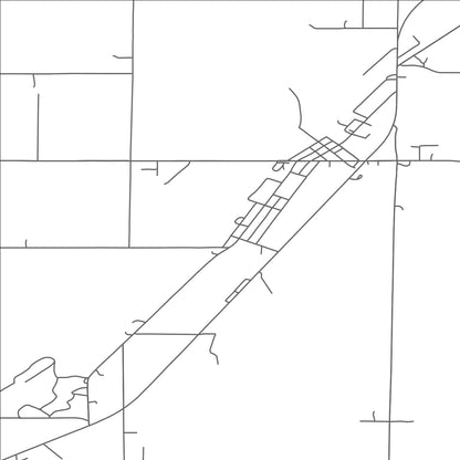 ROAD MAP OF BADGER, MINNESOTA BY MAPBAKES