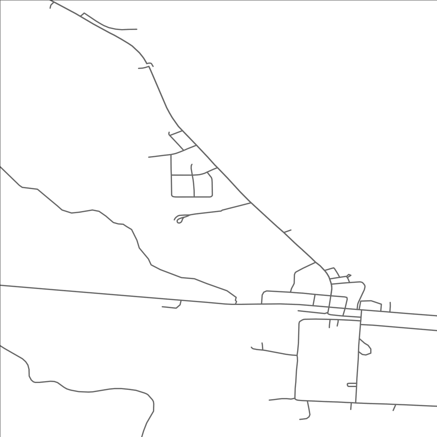 ROAD MAP OF BALL CLUB, MINNESOTA BY MAPBAKES