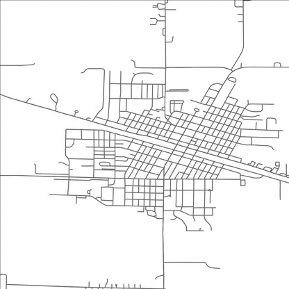 ROAD MAP OF BENSON, MINNESOTA BY MAPBAKES