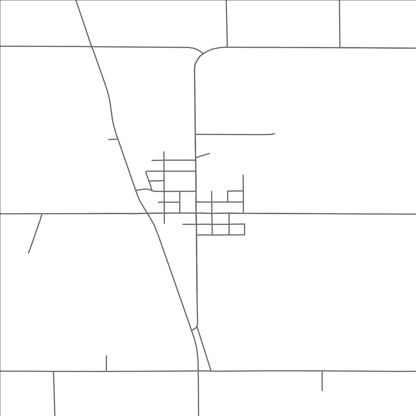 ROAD MAP OF BERTHA, MINNESOTA BY MAPBAKES