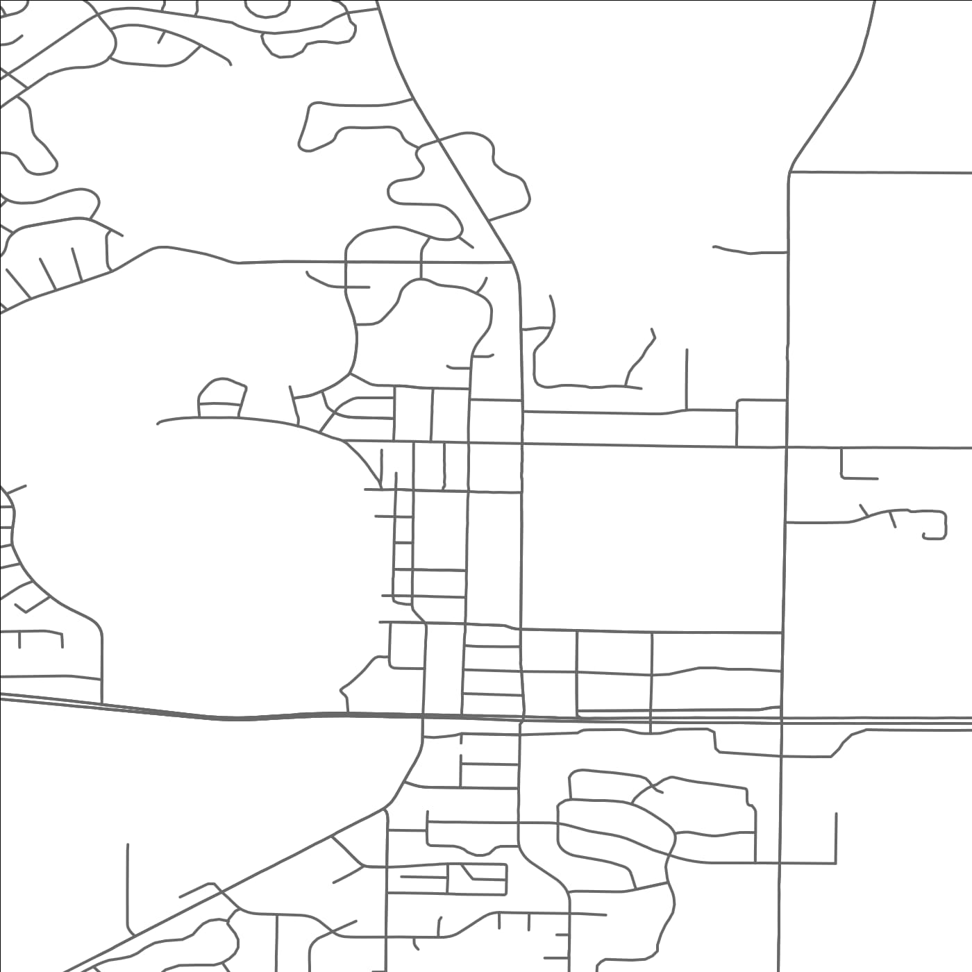 ROAD MAP OF BIG LAKE, MINNESOTA BY MAPBAKES