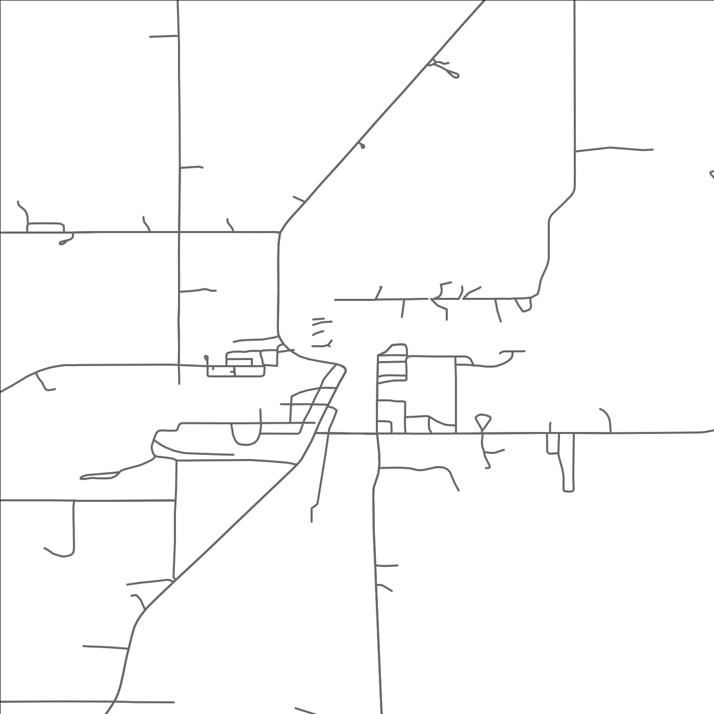 ROAD MAP OF BIGFORK, MINNESOTA BY MAPBAKES