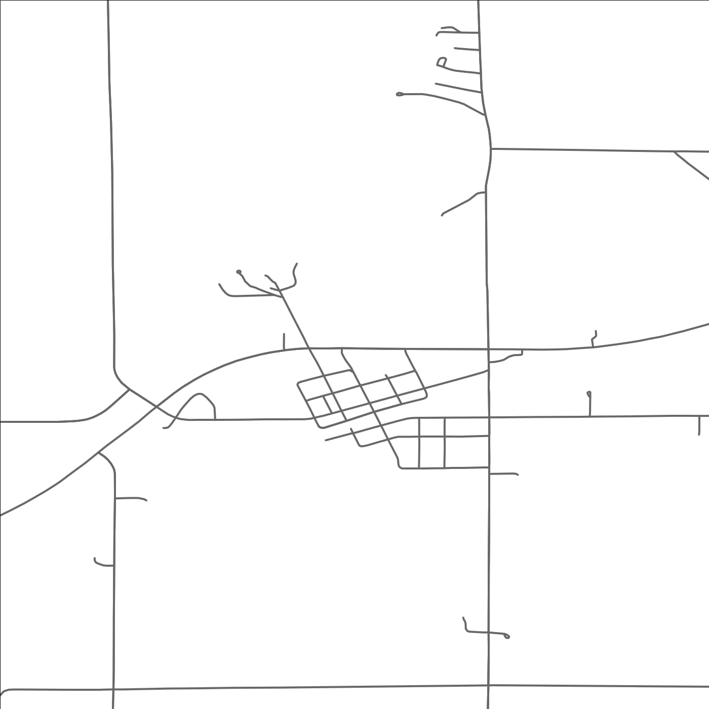 ROAD MAP OF BINGHAM LAKE, MINNESOTA BY MAPBAKES