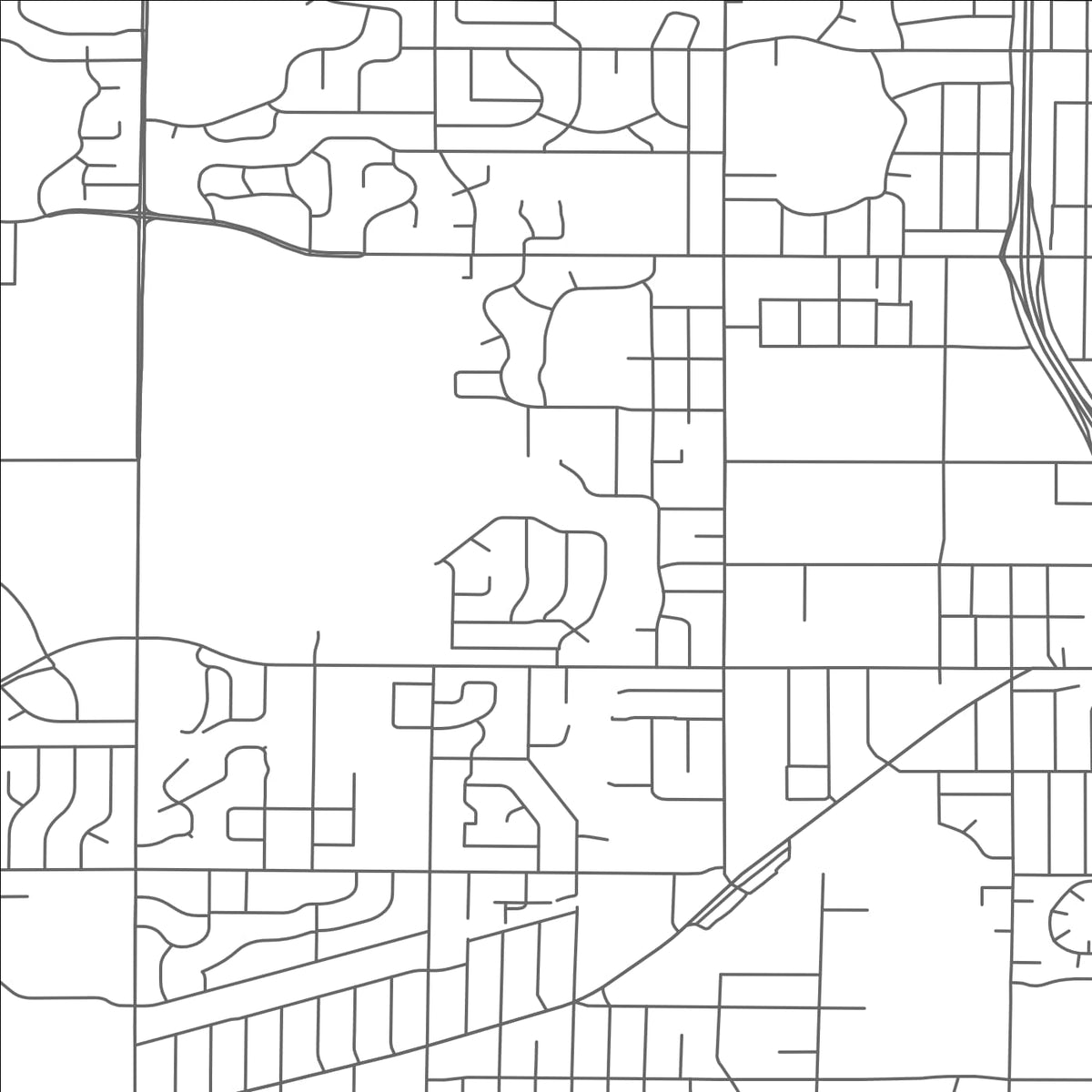 ROAD MAP OF BLOOMINGTON, MINNESOTA BY MAPBAKES