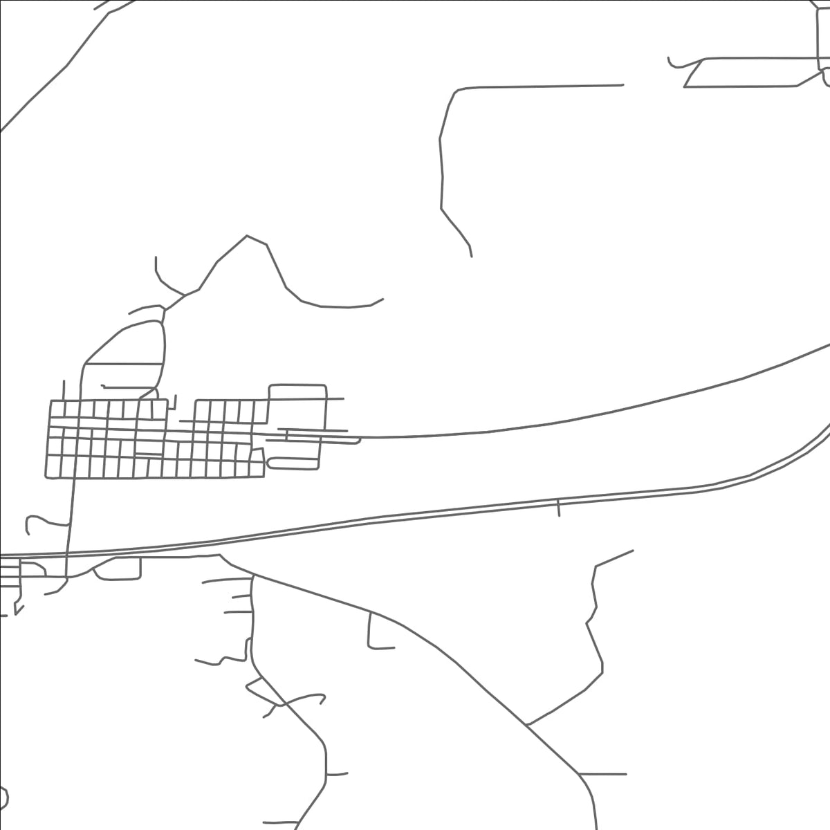 ROAD MAP OF BOVEY, MINNESOTA BY MAPBAKES