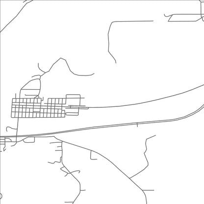 ROAD MAP OF BOVEY, MINNESOTA BY MAPBAKES