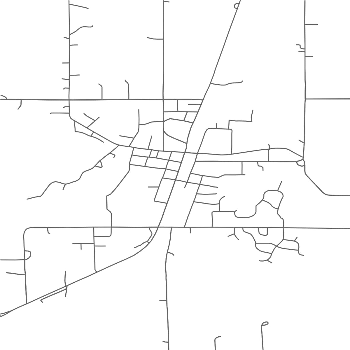 ROAD MAP OF BRAHAM, MINNESOTA BY MAPBAKES