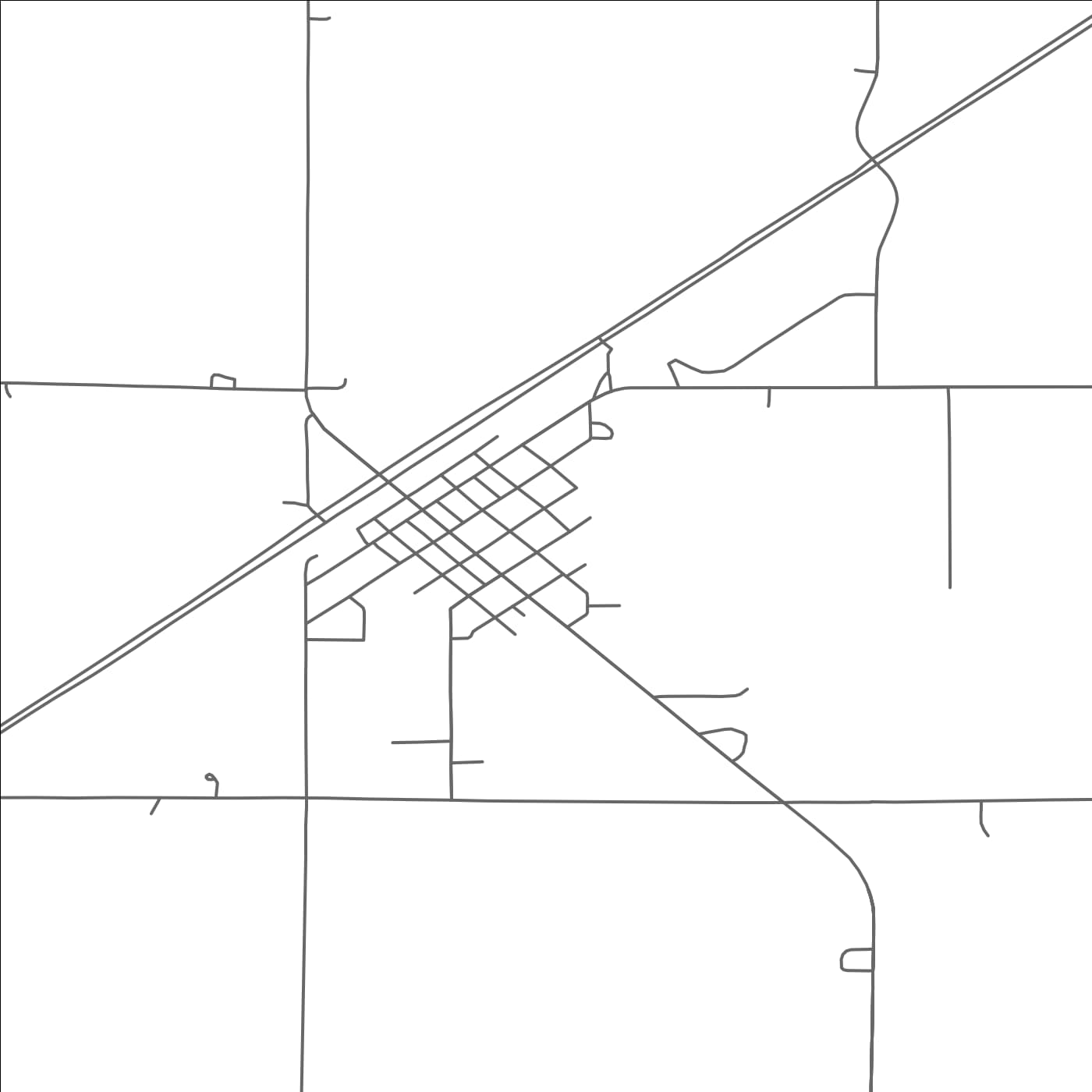 ROAD MAP OF BREWSTER, MINNESOTA BY MAPBAKES