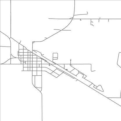 ROAD MAP OF BROOTEN, MINNESOTA BY MAPBAKES