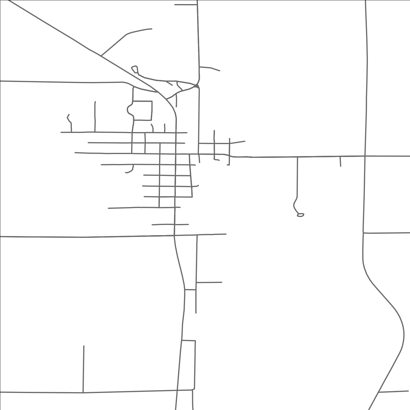 ROAD MAP OF BROWERVILLE, MINNESOTA BY MAPBAKES