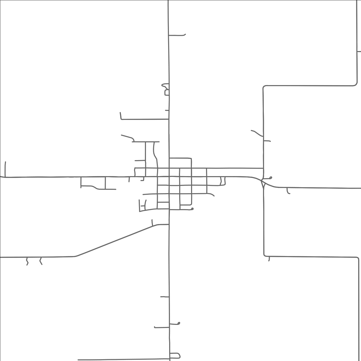 ROAD MAP OF BROWNSDALE, MINNESOTA BY MAPBAKES