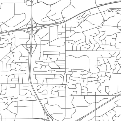 ROAD MAP OF BURNSVILLE, MINNESOTA BY MAPBAKES