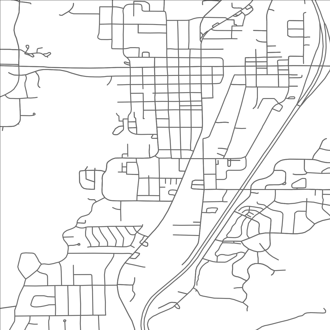 ROAD MAP OF CAMBRIDGE, MINNESOTA BY MAPBAKES