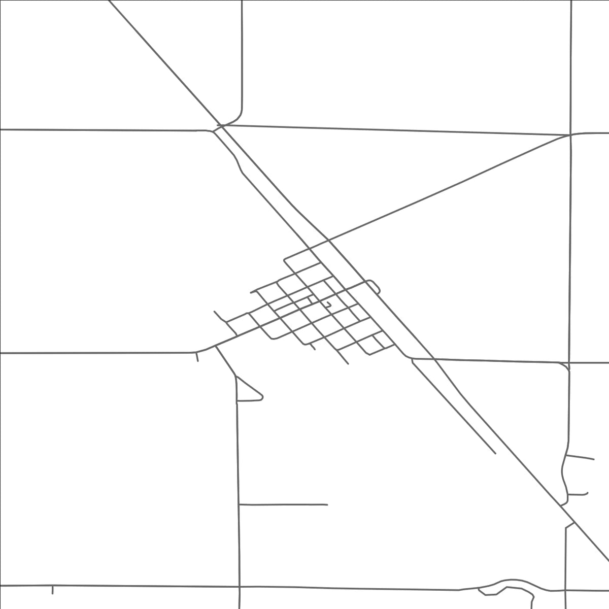 ROAD MAP OF CAMPBELL, MINNESOTA BY MAPBAKES