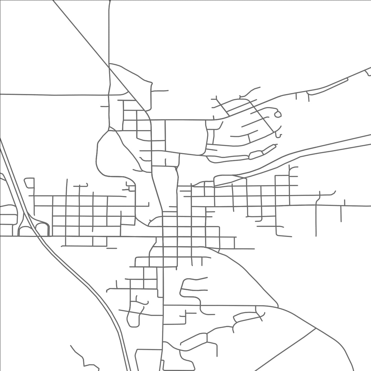 ROAD MAP OF CANNON FALLS, MINNESOTA BY MAPBAKES