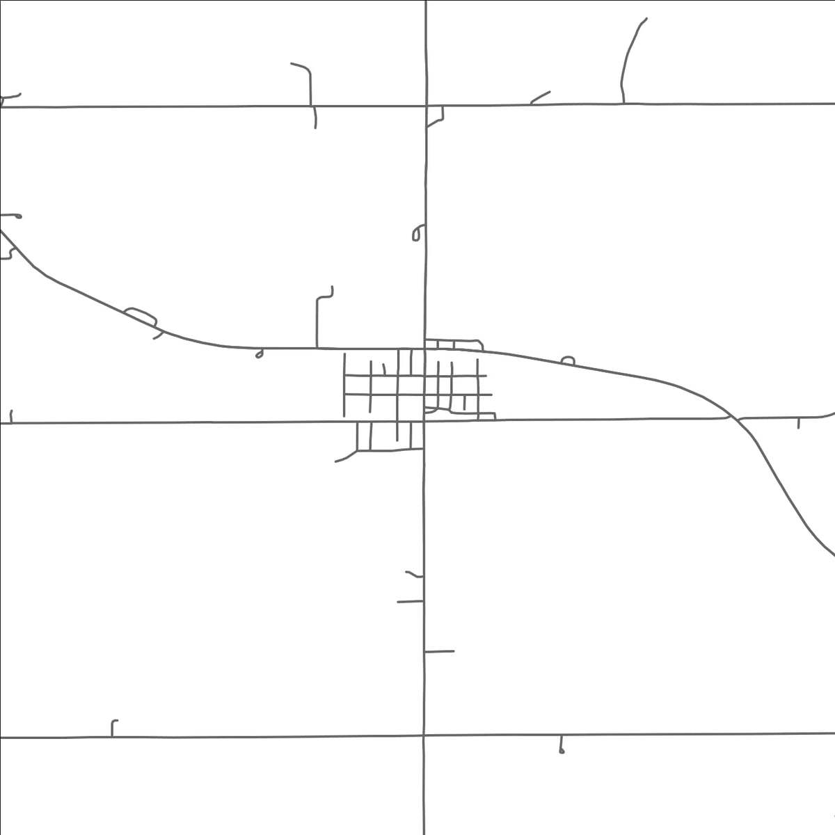 ROAD MAP OF CANTON, MINNESOTA BY MAPBAKES