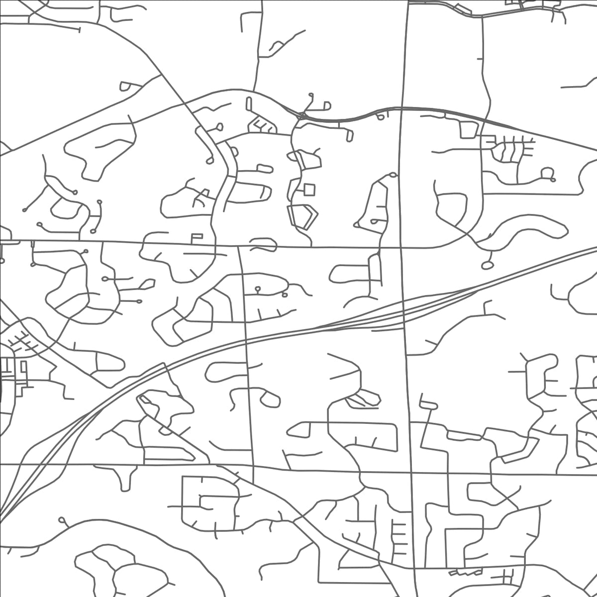 ROAD MAP OF CHASKA, MINNESOTA BY MAPBAKES