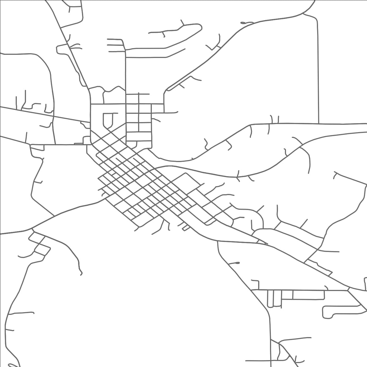 ROAD MAP OF CHATFIELD, MINNESOTA BY MAPBAKES