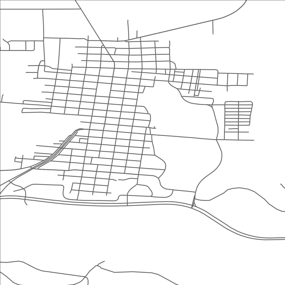 ROAD MAP OF CHISHOLM, MINNESOTA BY MAPBAKES