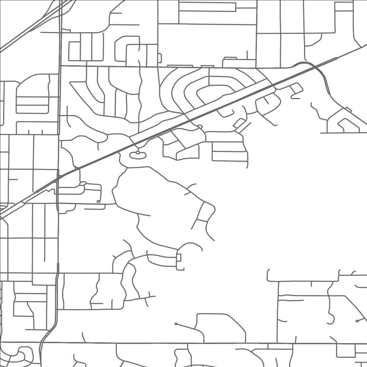 ROAD MAP OF CIRCLE PINES, MINNESOTA BY MAPBAKES