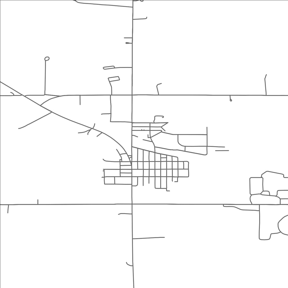 ROAD MAP OF CLEARBROOK, MINNESOTA BY MAPBAKES