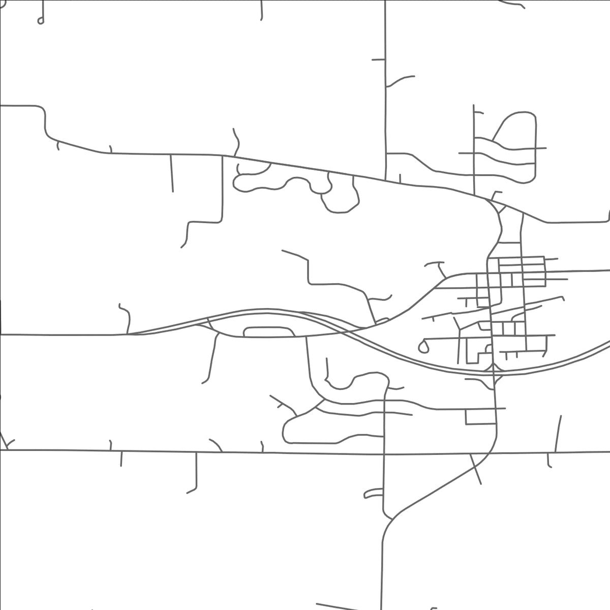 ROAD MAP OF COLOGNE, MINNESOTA BY MAPBAKES
