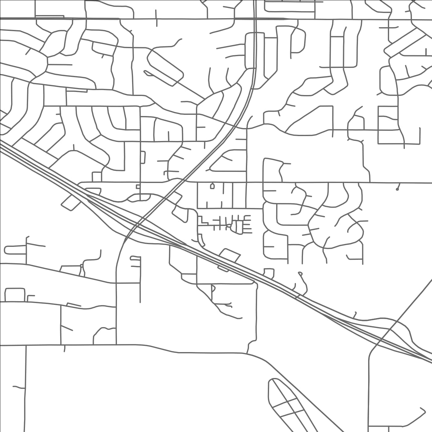 ROAD MAP OF COTTAGE GROVE, MINNESOTA BY MAPBAKES