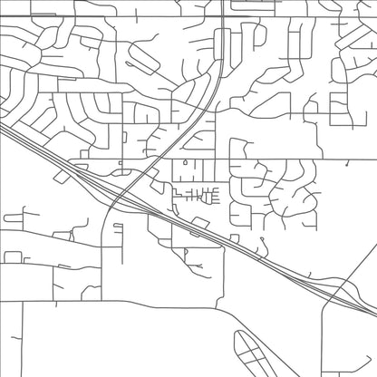 ROAD MAP OF COTTAGE GROVE, MINNESOTA BY MAPBAKES