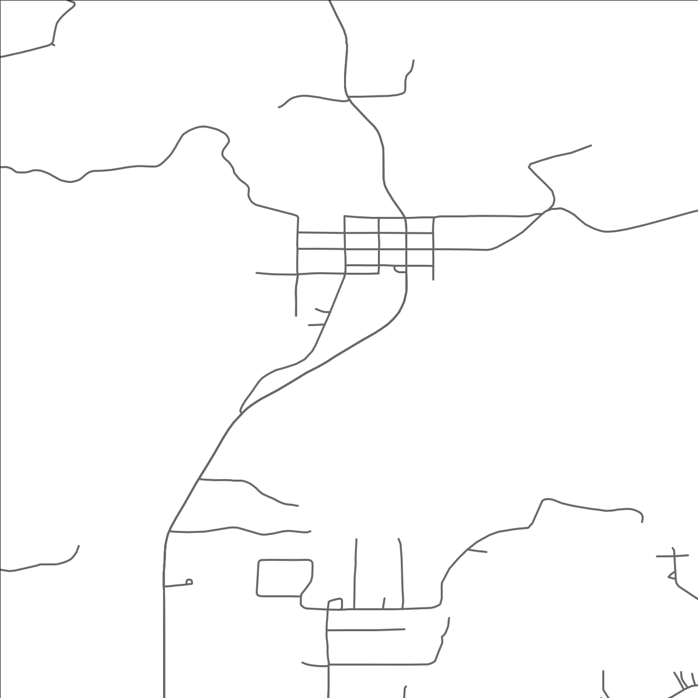 ROAD MAP OF CUYUNA, MINNESOTA BY MAPBAKES