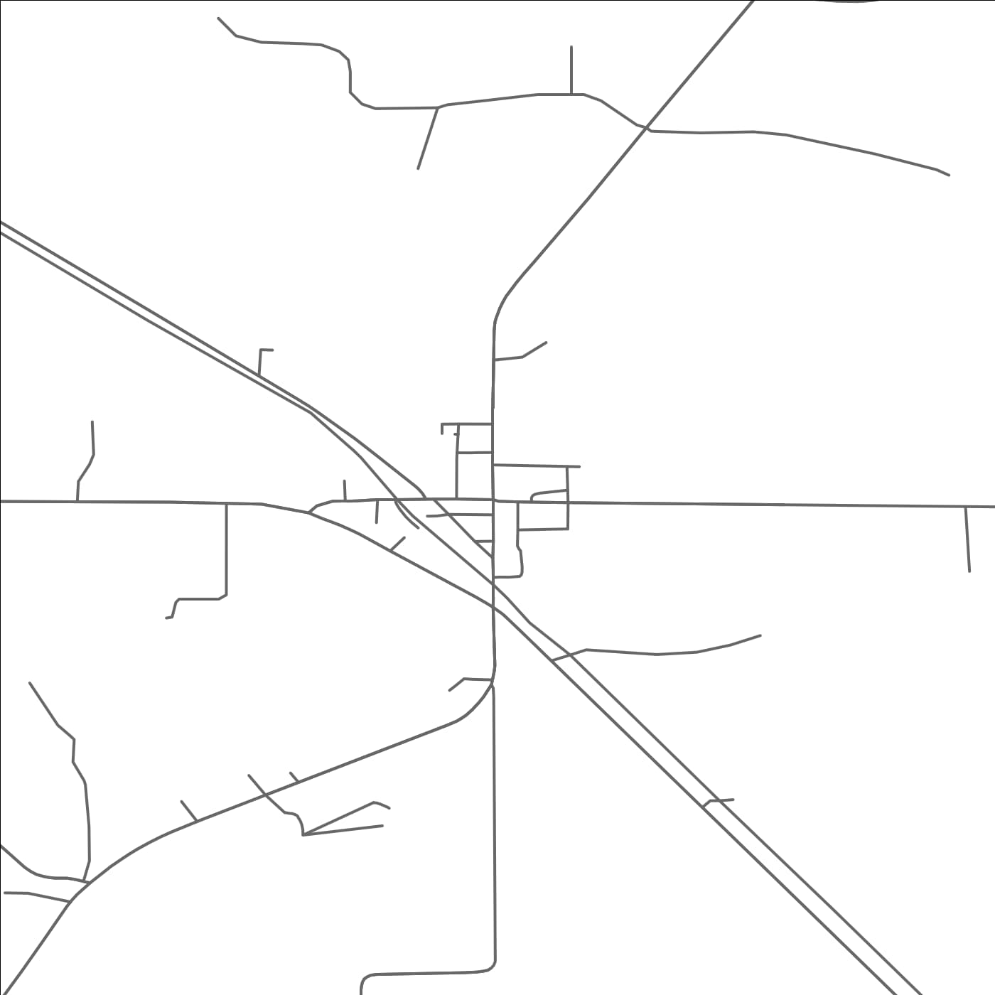 ROAD MAP OF DALTON, MINNESOTA BY MAPBAKES