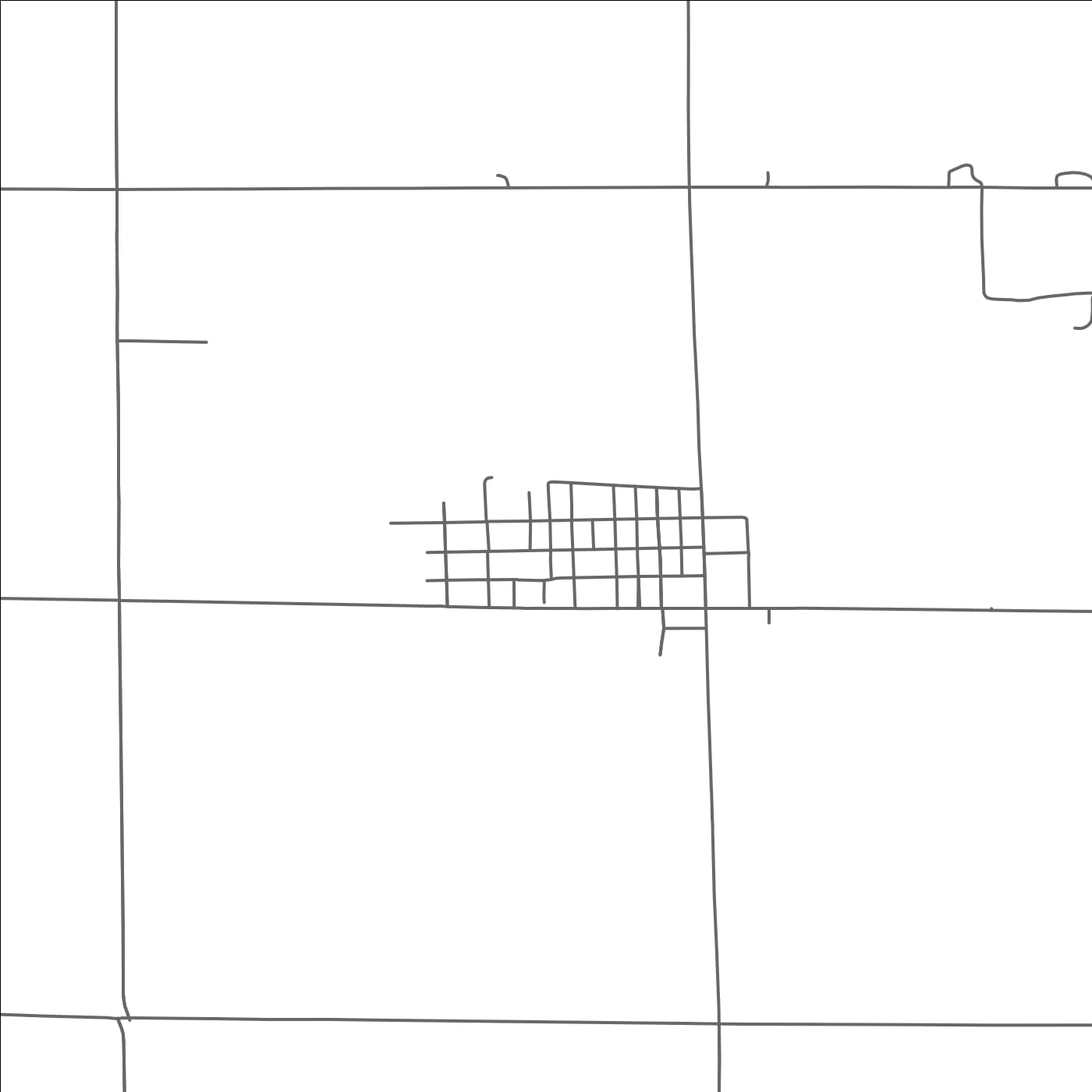 ROAD MAP OF DANUBE, MINNESOTA BY MAPBAKES